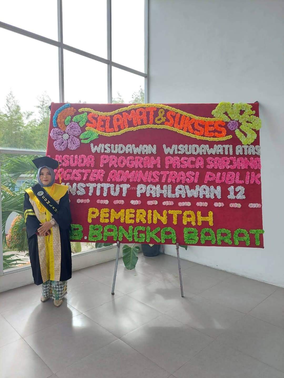 Camat Kelapa Wisuda Pascasarjana Magister Administrasi Publik 